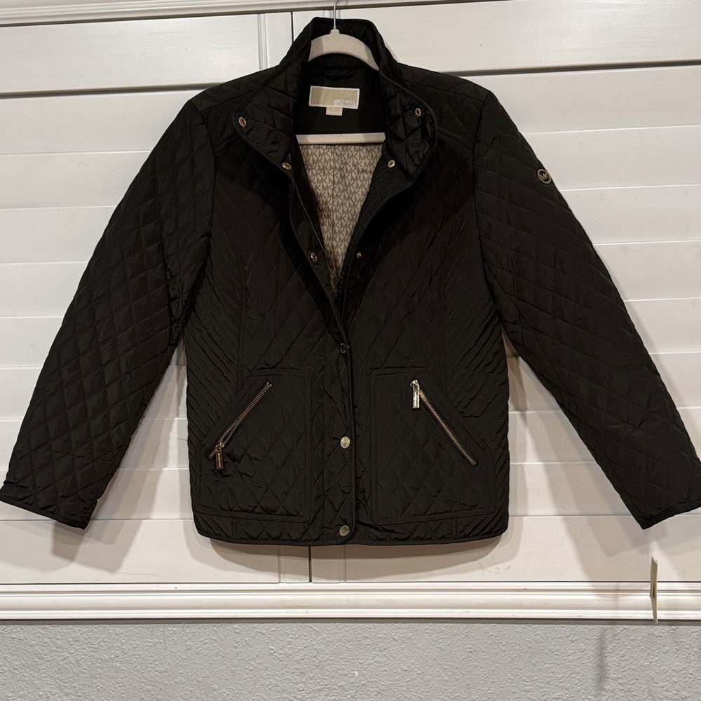 Michael Kors Black Quilted Jacket